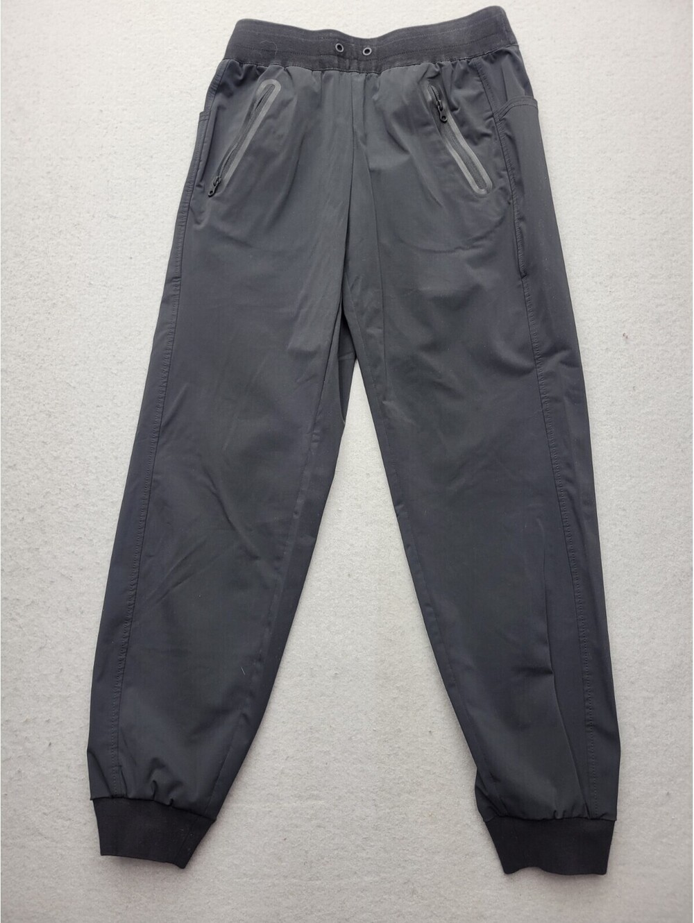 Blanc Noir Women's Pants Size XS Black Jogger Polyamide Blend Drawstring Zip